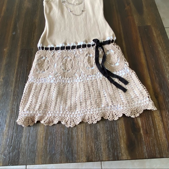 Xoxo Macrame Tank Dress Small - Picture 3 of 6